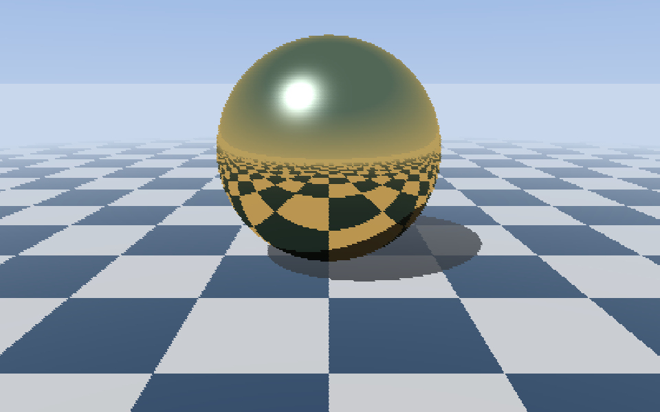 RAYTRACE : boule métallique
